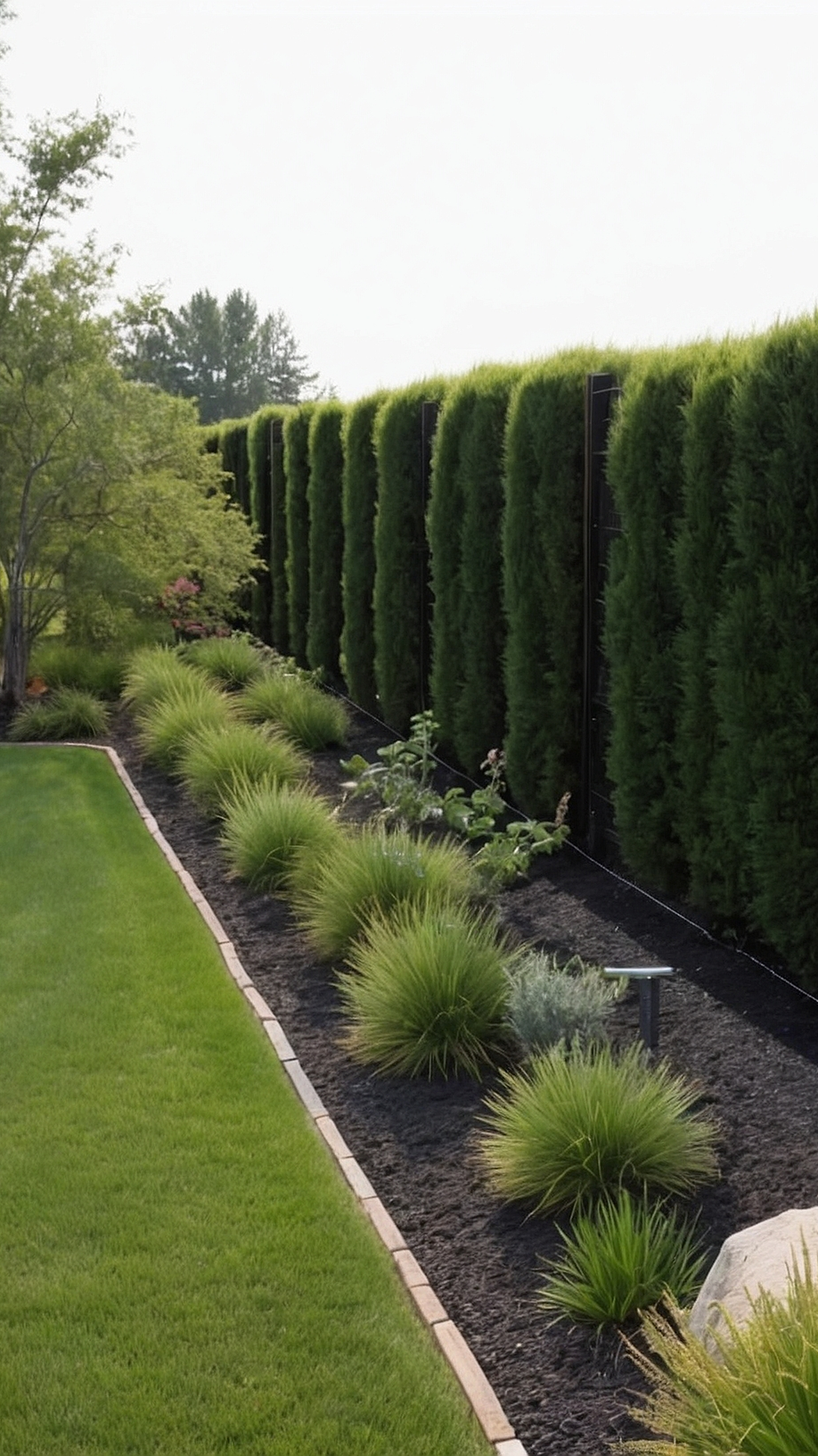 Edge Elegance: Fence Line Landscaping Creations