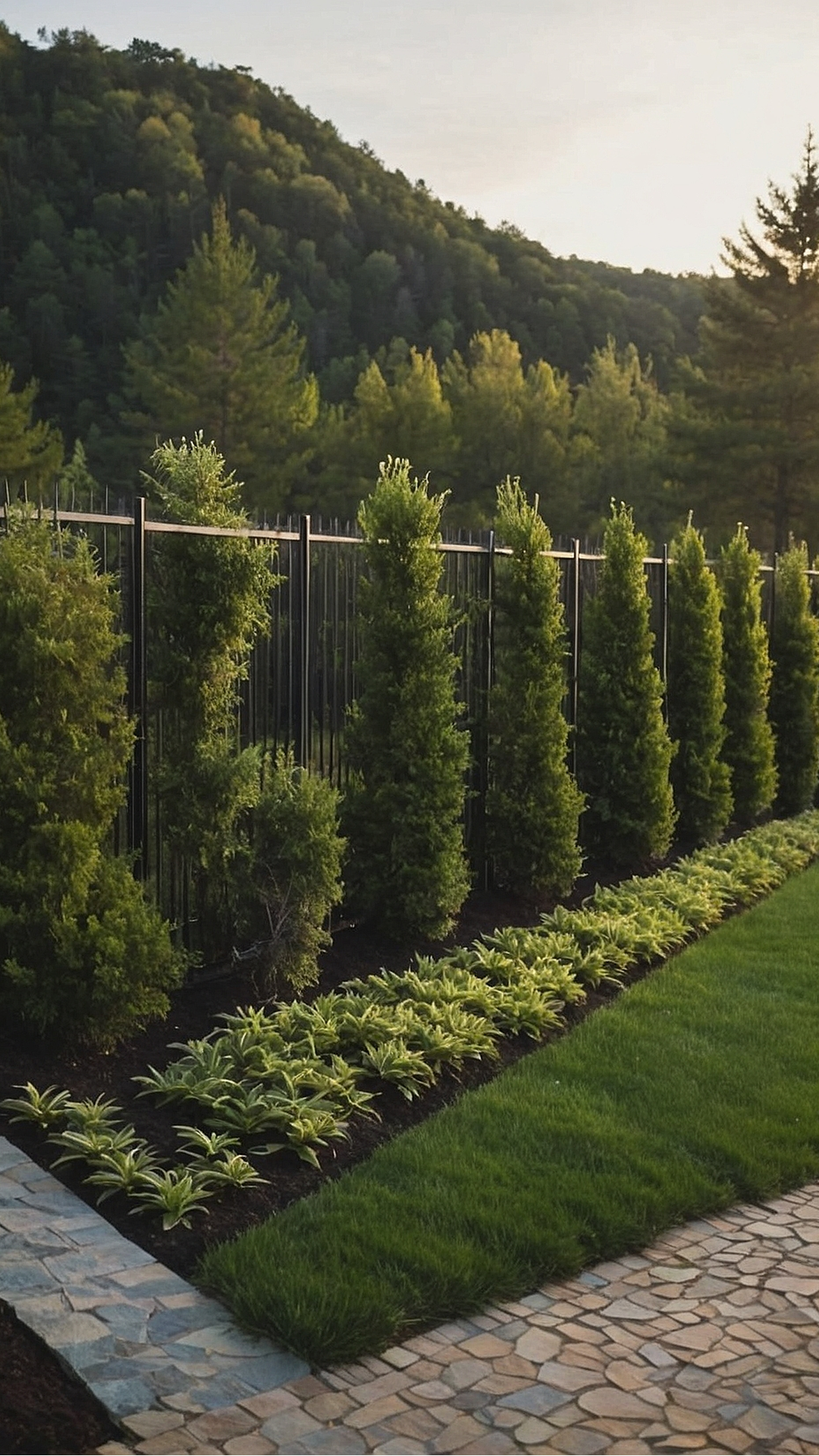 Lattice Living: Fence Line Landscaping Transformations