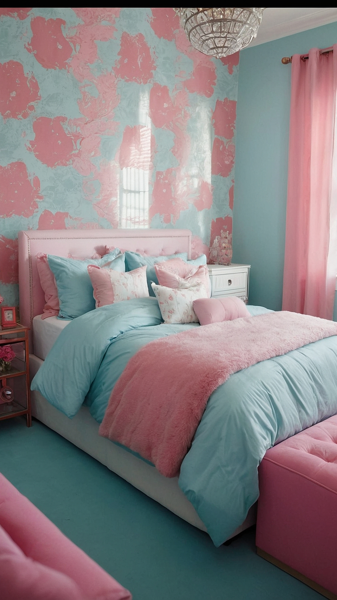 Modern Pink Elegance: Bedroom Makeover Trends